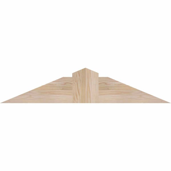 Ekena Millwork Portland Smooth Timber Gable Bracket, Douglas Fir, 36"W x 7"H x 3 1/2"D x 5 1/2"F, 5/12 Pitch GBW036X07X0406POR00SDF - main
